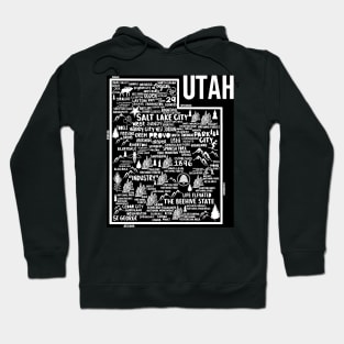 Utah Map Hoodie